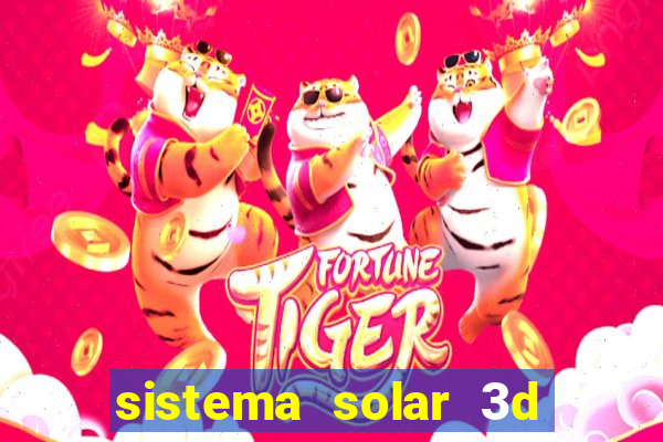 sistema solar 3d em movimento